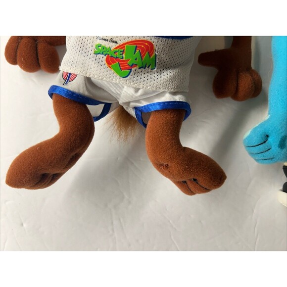Lot of 2 McDonalds Space Jam Plush 1996 8” Taz & 12” Blanko Toys Basketball - Picture 6 of 11